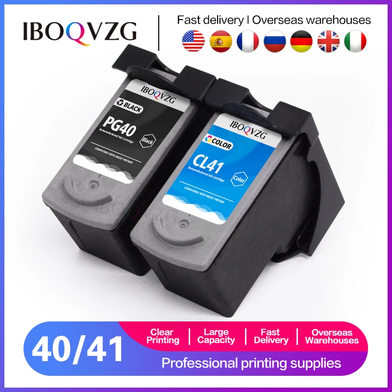 Совместимый с IBOQVZG чернильный картридж PG40 CL41 для canon PG 40 41 стандартный принтера
