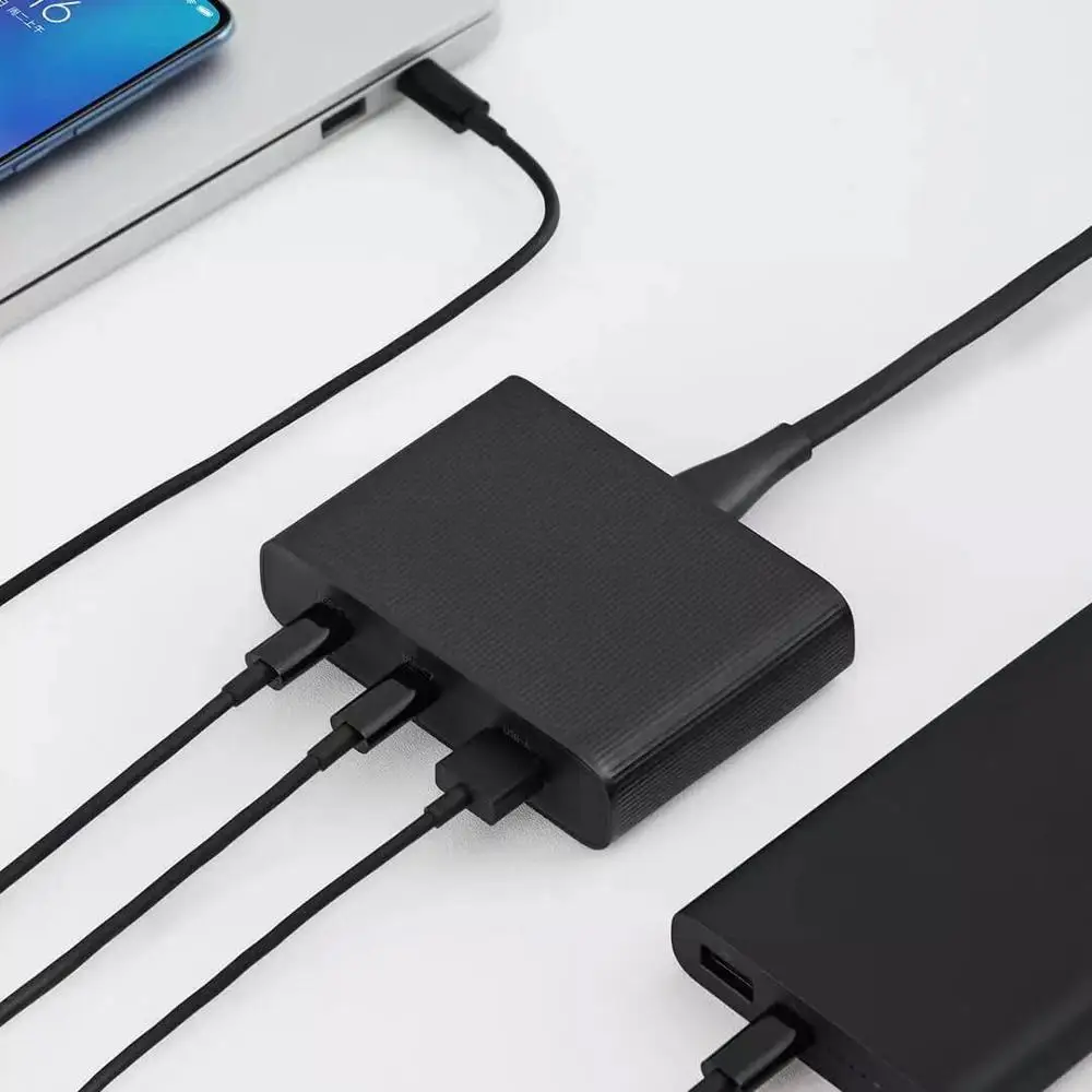 Оригинальное настольное зарядное устройство Xiaomi ZMI 65 Вт PD3.0 с 3 портами USB 2C1A для