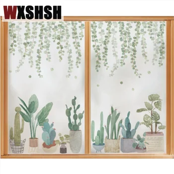 

Custom Size Static Cling Window Film INS Style Decorative Frosted Glass Sticker For Bathroom Bedroom Living Room Kitchen Balcony
