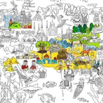 

1.15 *0.8 meters Mark children paper super paint for drawing toys /Kids baby drawing table book for coloring and learning toys