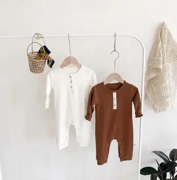 

2020 new baby girls boys romper spring cotton babys jumpsuit 6-24 month HM888