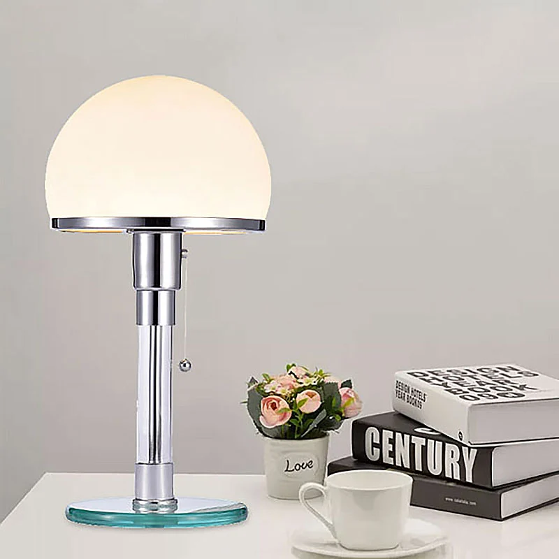 

Modern LED Table lamp Bedroom Bedside lamp Bauhau Table Light Desk Lighting Bedroom Bedside Lusters Glass LED Desk Fixtures