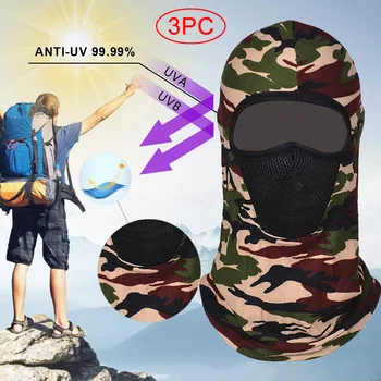 

3PC Outdoor Riding Dustproof Quick-drying Face Mask Anti UV Seamless Mouth Mask Protective Mask Breathable Reusable Mascarilla