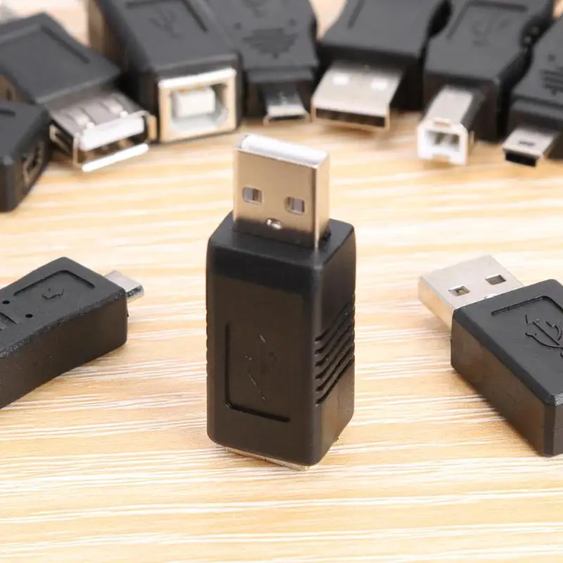 16 шт. мини-usb Micro USB USB2.0 тип-b Мужской Женский OTG конвертер Разъем Plug and Play без программного обеспечения драйвера