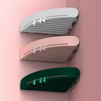 

High Quality Bathroom Shelf Bathroom Shelves Wall Mouted Free Punch Shampoo Soap Cups Towel Storage Rack Racks