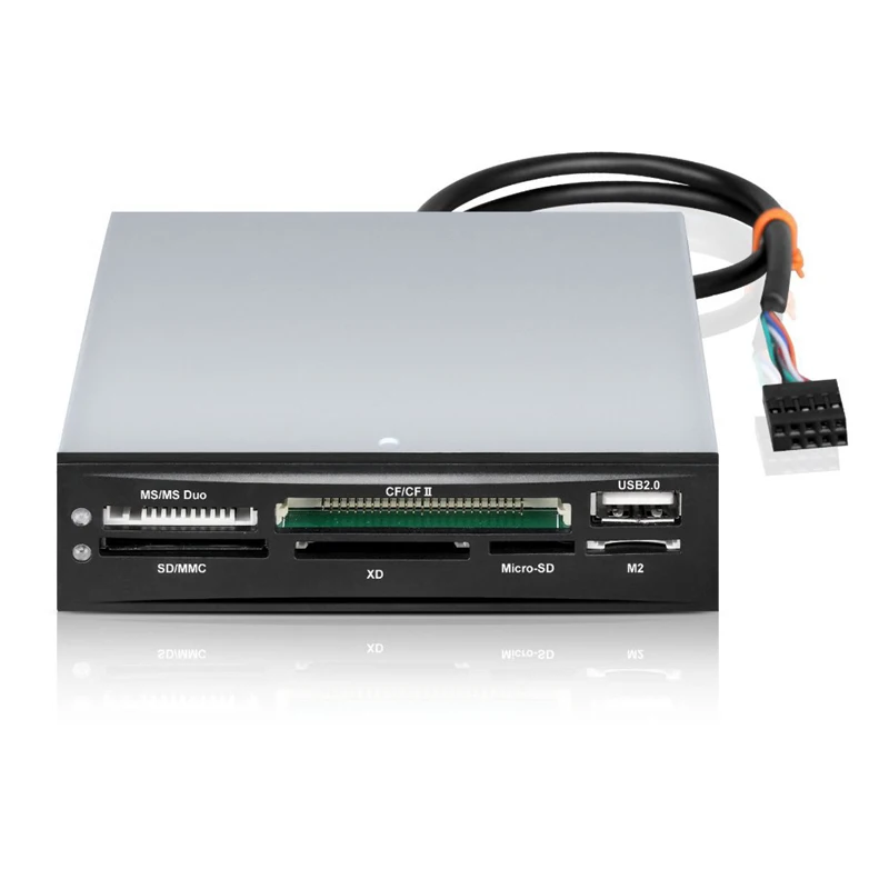 USB 2 0 кардридер Hub 3 5 передняя панель TF Flash MiniSD слот карты Micro SD MMC MS CF XD