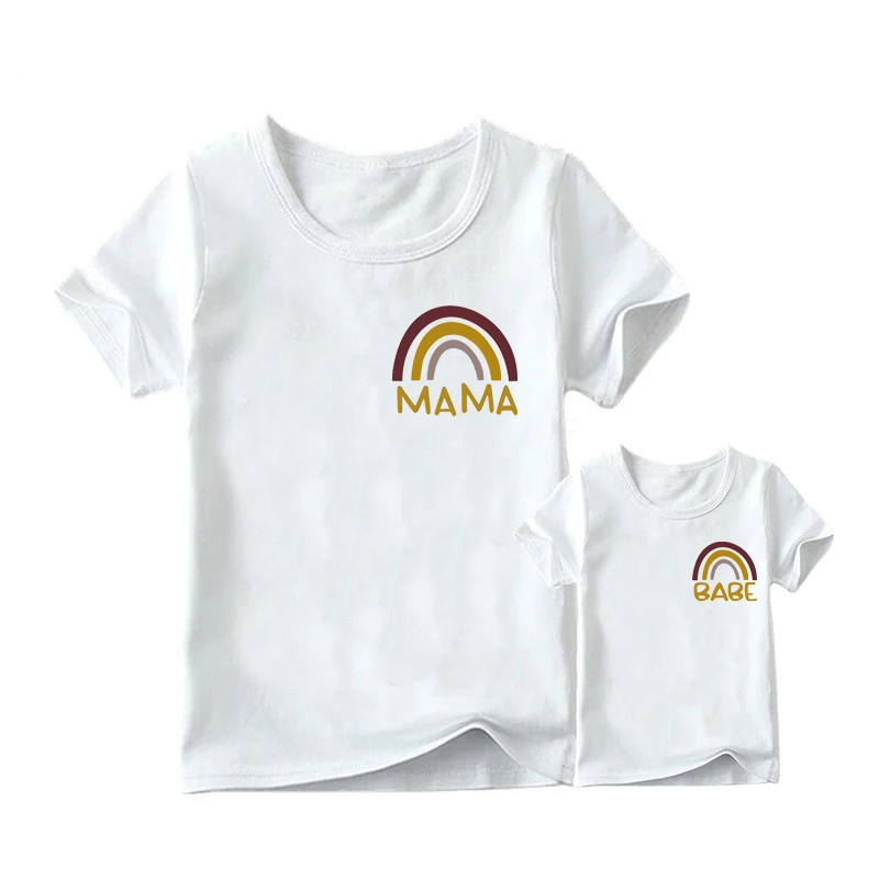 Rainbow Mama and Babe Shirt Mother and 