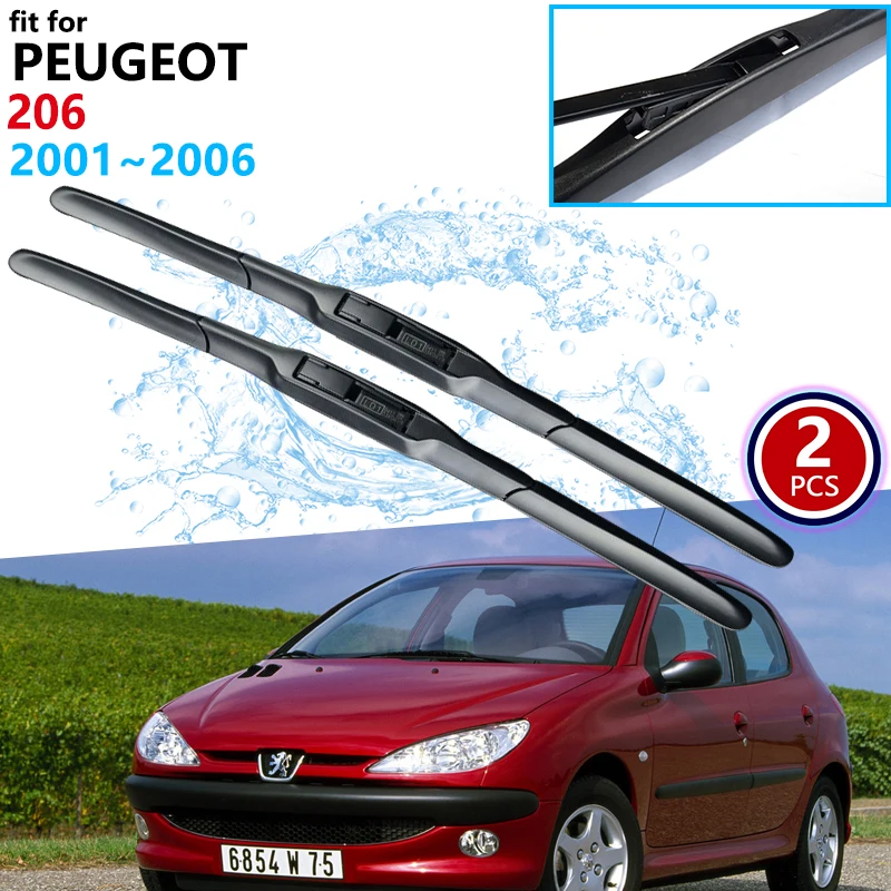 For Peugeot 206 206+ 206sw 206cc 20012006 2002 2003 2004 2005 Windscreen Windshield Wipers Car