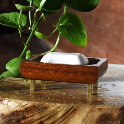 Мыльница ручной работы из цельного дерева без крышки для дома - Цвет: import wood