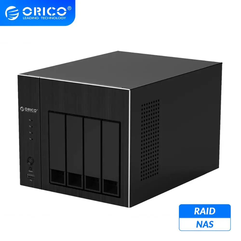 ORICO-OS 시리즈 HDD 도킹 스테이션 2.5 3.5 &NAS 4 베이 네트워크 연결 스토리지, RAID Gen7 USB3.0 RJ45 HDD 케이스 포함
