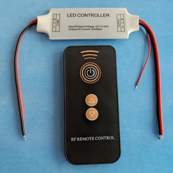 

12v DC-24v DC 8A led controller RF controller 3KEYS dimmer remote controller FOR control 12v led trip light remote controller