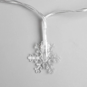 

Garland "Thread" 3 m with attachments "Small snowflakes", IP20, transparent thread, 20 LED, multi glow, fixing, USB