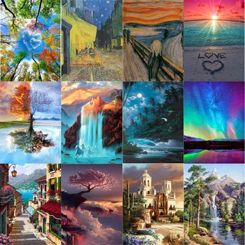 

Round Drill DIY Diamond Painting 3D Embroidery Cross Stitch 5D Home Decor Arts scenery Decoration Gift Diamond Mosaic