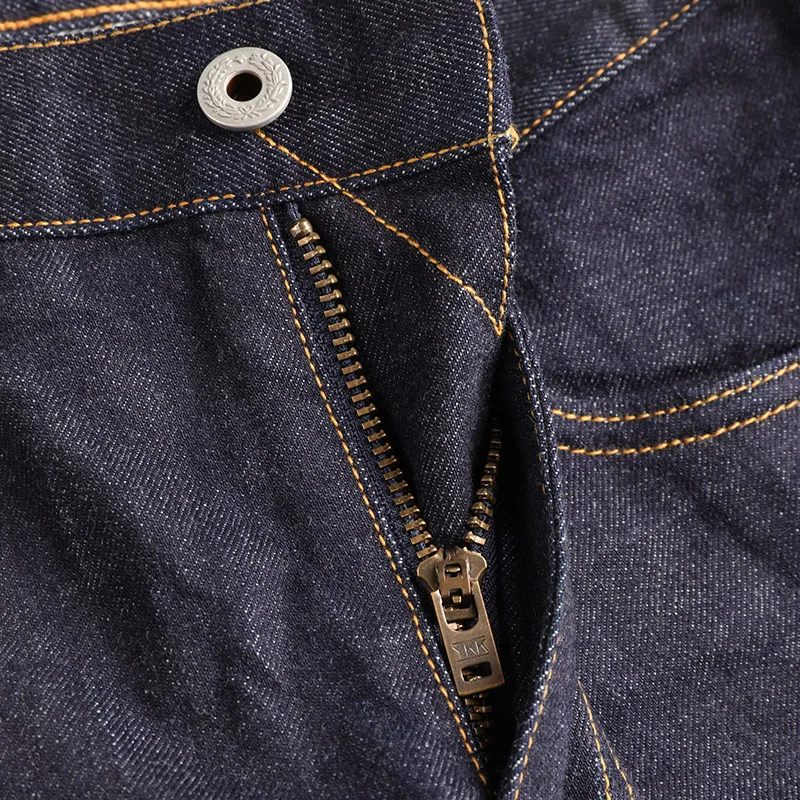 D10-0002 Read Description! Low Rise Indigo Selvage Washed 12oz Pants Sanforised Zipper Raw Denim Jean 4