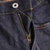 D10-0002 Read Description! Low Rise Indigo Selvage Washed 12oz Pants Sanforised Zipper Raw Denim Jean 4