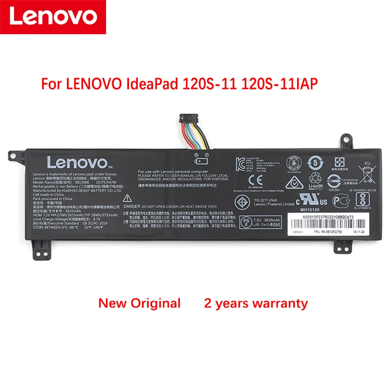 

NEW Original Battery FOR LENOVO IdeaPad 120S-11 120S-11IAP 0813006 7.5V 27WH