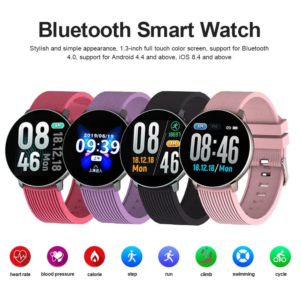 YX10 Bluetooth Смарт-часы фитнес-трекер IP67 водонепроницаемый цветной экран умный Браслет С Пульсометром Монитор артериального давления