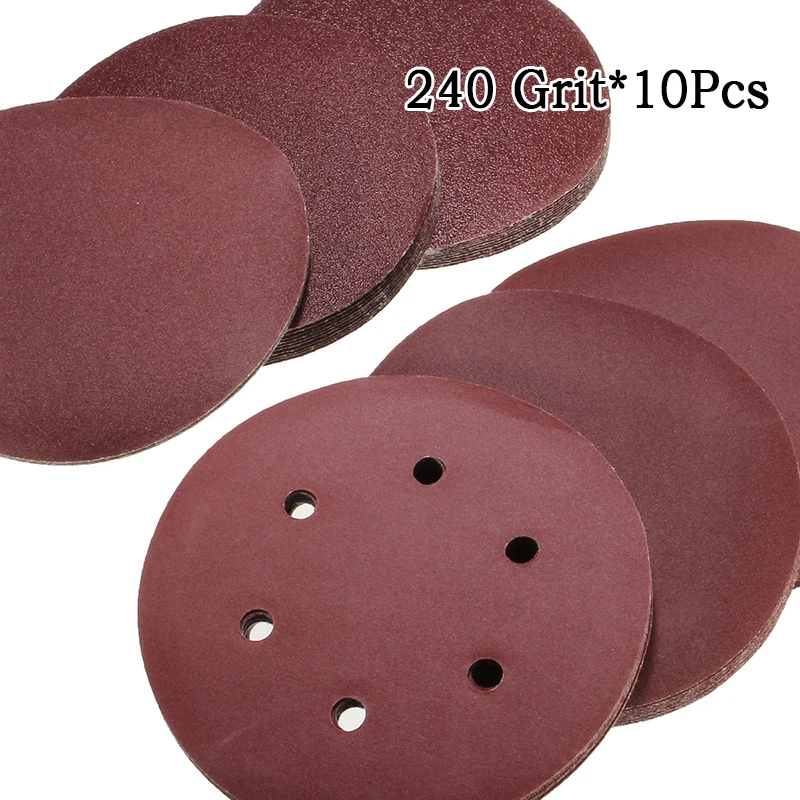60PCS 150mm Sanding Disc (60, 80, 120, 180, 240, 320 Grit 10pcs / Each) Sanding Disc Part Tool