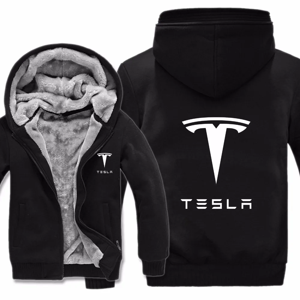 Толстовки с капюшоном «Tesla» Мужская Толстовка Пуловер зимняя мужская повседневная шерстяная подкладка флисовые толстовки с теслой капюшоном