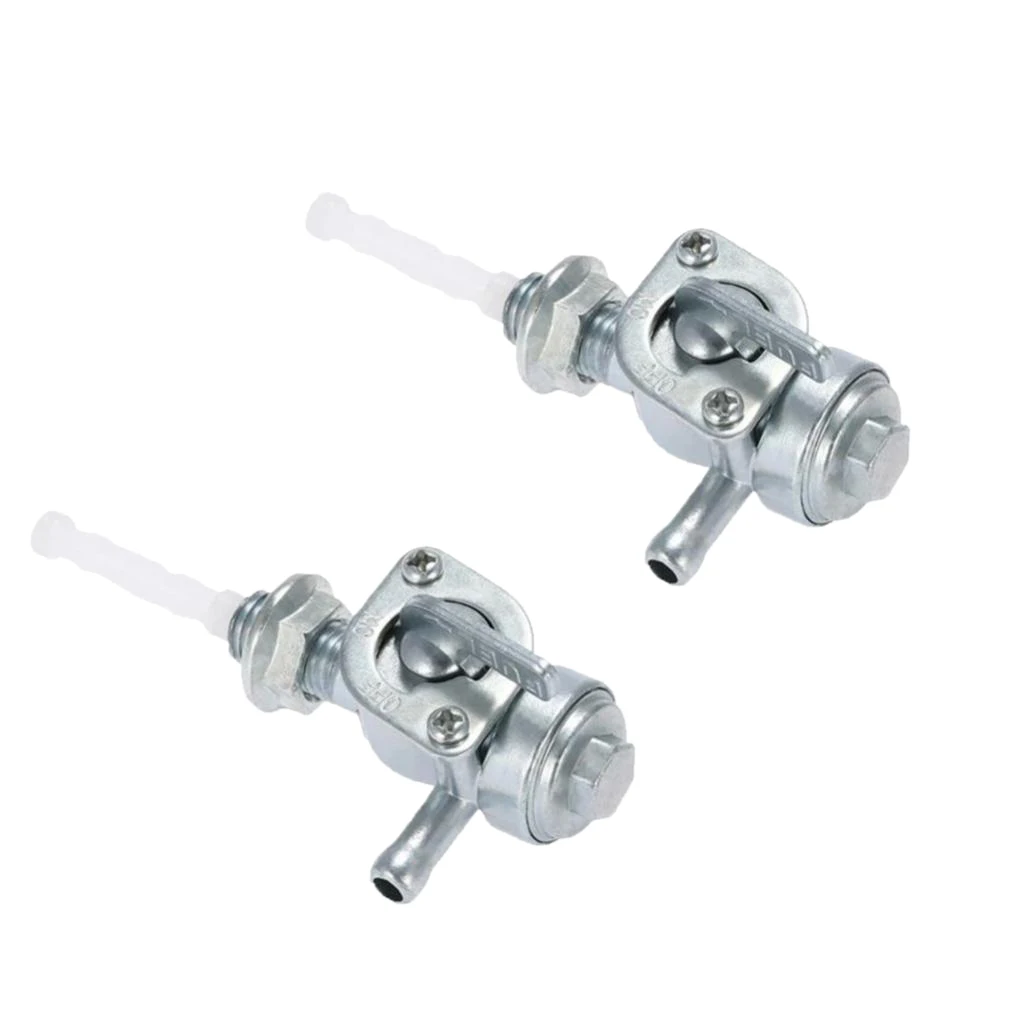 2x Fuel Shut Off Valve Tap Replacement For Generator Gas Engine Tank Switch Fit 1/4" Hose Tap