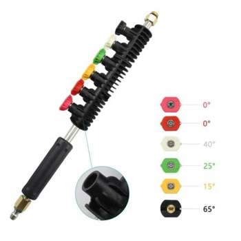 

Pressure Washer Extension Wand Set Power Washer Lance With 6 Spray Nozzle Tips Washer Extension Wand Set Replacement Lance