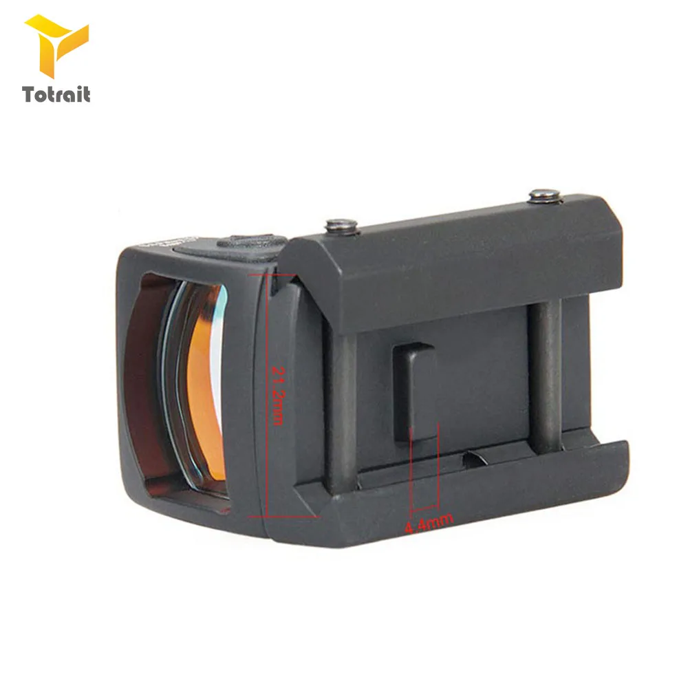TOtrait Tactical Mini RMR Red Dot Sight Scope Reflex Sight Scope Fit 20 мм Weaver Rail для тактического охотничьего пистолетный прицел
