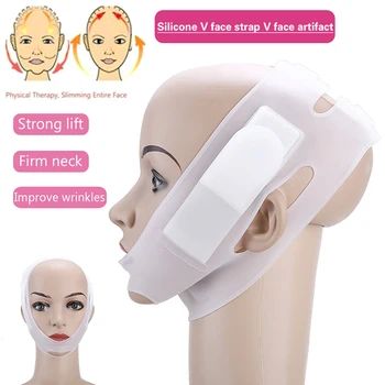 

1PC Silicone Face Lifting Band Slimming Belt Compression V Line Chin Lift Sculpt Bandage Modeling Strap
