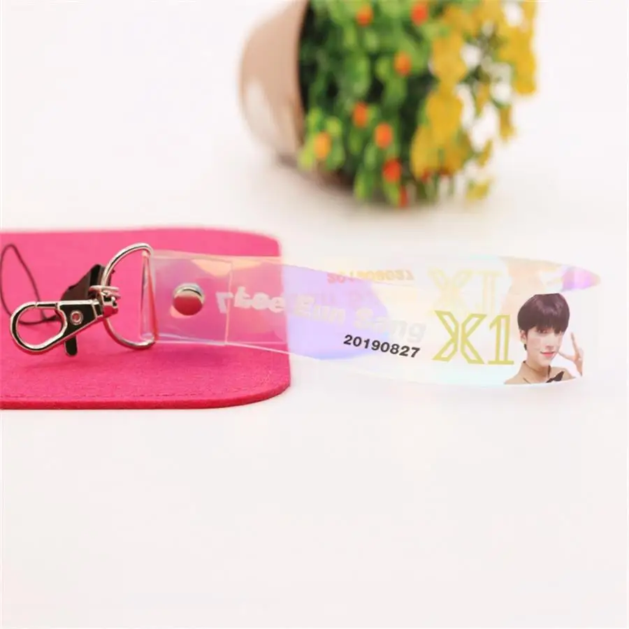 Kpop X1 Members модный ремешок Minhee Kim yo han фото лазерный ремешок для телефона Junho брелок держатель для ключей подвесные аксессуары для сумок