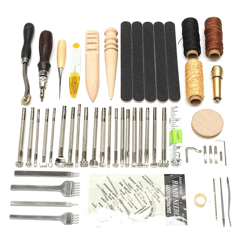 

Handmade Leather Goods Sewing Set Leather Tool Set DIY Leather Hand Tools