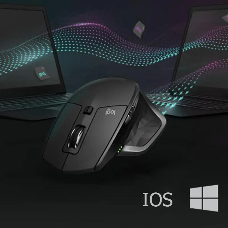 Беспроводная игровая мышь с 7 клавишами, USB, Bluetooth, 4000 dpi, лазерная, не ограниченная, высокая точность, двойное соединение, перезаряжаемая, новинка
