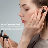 A6S Plus TWS bezprzewodowe słuchawki na Bluetooth słuchawki słuchawki Stereo Sport z redukcją szumów Mini słuchawki douszne dla wszystkich inteligentny telefon
