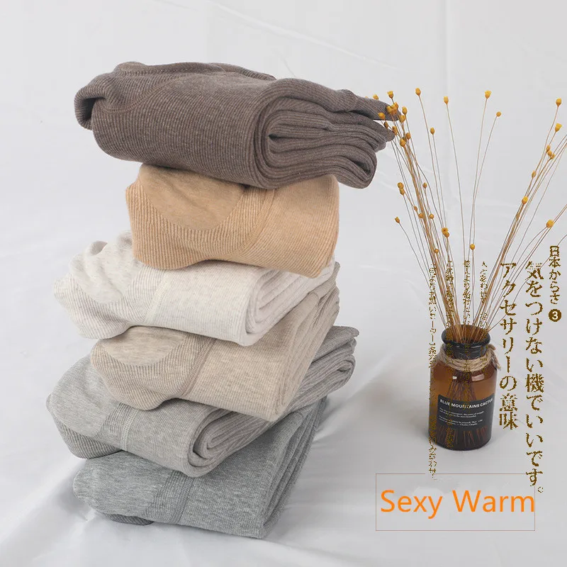 Зимняя женская утепленная Толстая живот ягодицы Лифт бедра, высокая талия леггинсы для женщин, имитация кашемира вертикальный полосатые штаны