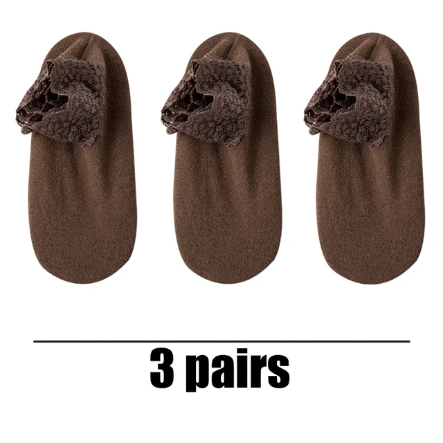 3 Pairs Women Winter Socks Warm Thicken Thermal Soft Solid Color Socks Wool Cashmere Snow Boots Velvet Lace Home Floor Sock Yellow