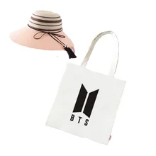 Bts bulletproof для мальчиков, персональный стиль знаменитостей, модный стиль, черно-белая сумка тканевая через плечо, сумка для покупок, школьная сумка