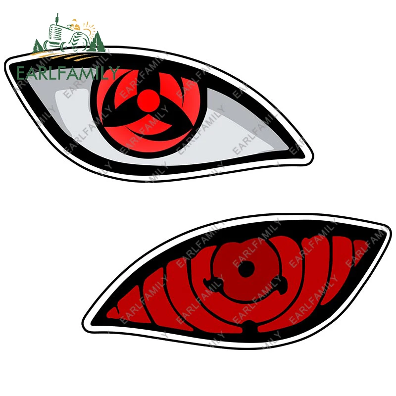 EARLFAMILY 13 см x 10 2 для Шаринган рингнань глаза ниндзя автомобильные наклейки аниме