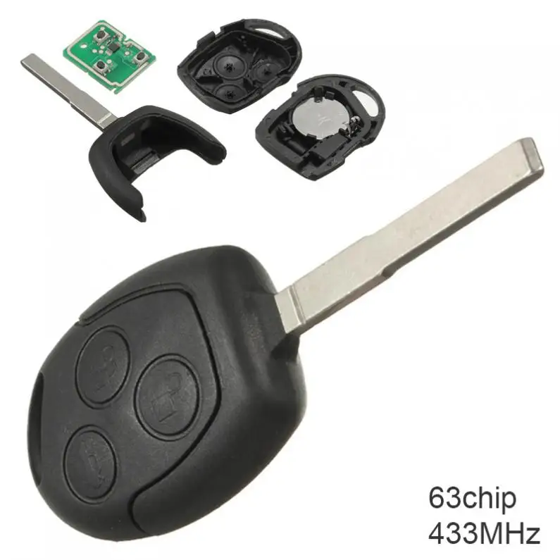 Пульт дистанционного управления для Ford Focus/Mondeo/C-Max/Galaxy/S-Max 433-2004 3 кнопки 2011 МГц |