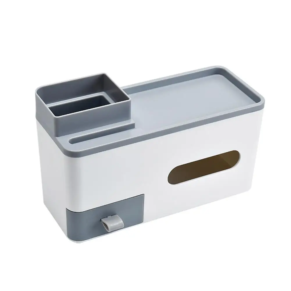 Многофункциональная Косметическая ручка карандаш пульт дистанционного управления коробка для салфеток крышка Держатель стол Коробка для хранения Контейнер для домашнего и офисного использования
