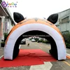 Customized 4x4.3x3.6mH Inflatable Tiger Mouth Tunnels Tent for Children and Adult /Zoo Theme Inflatable Toy Tent 6