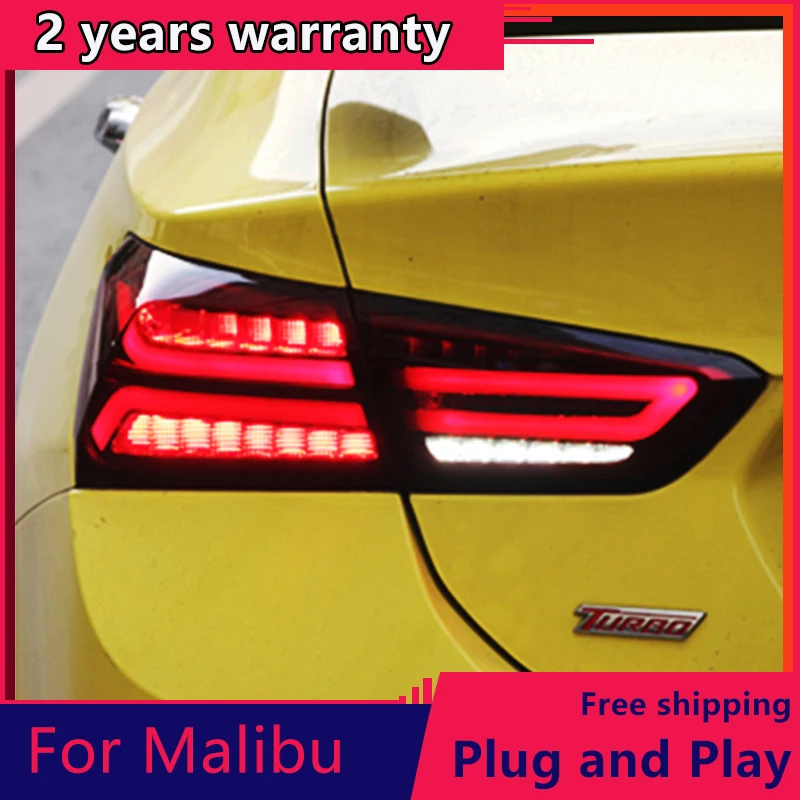 

KOWELL Car Styling For Chevrolet NEW Malibu 2017 taillights LED rear lamp drl+signal+brake+reverse Streamer turn signal