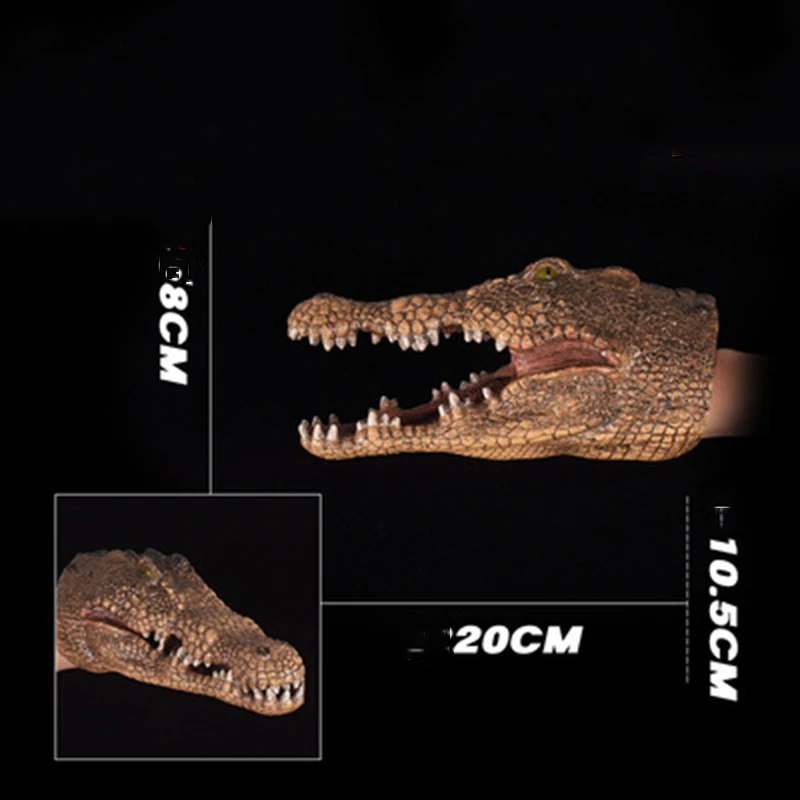 

20CM Big Crocodile Hand Puppets Gloves Show Finger Toys On Hand Dolls Role Play Puppets Animals kids Gifts Toys