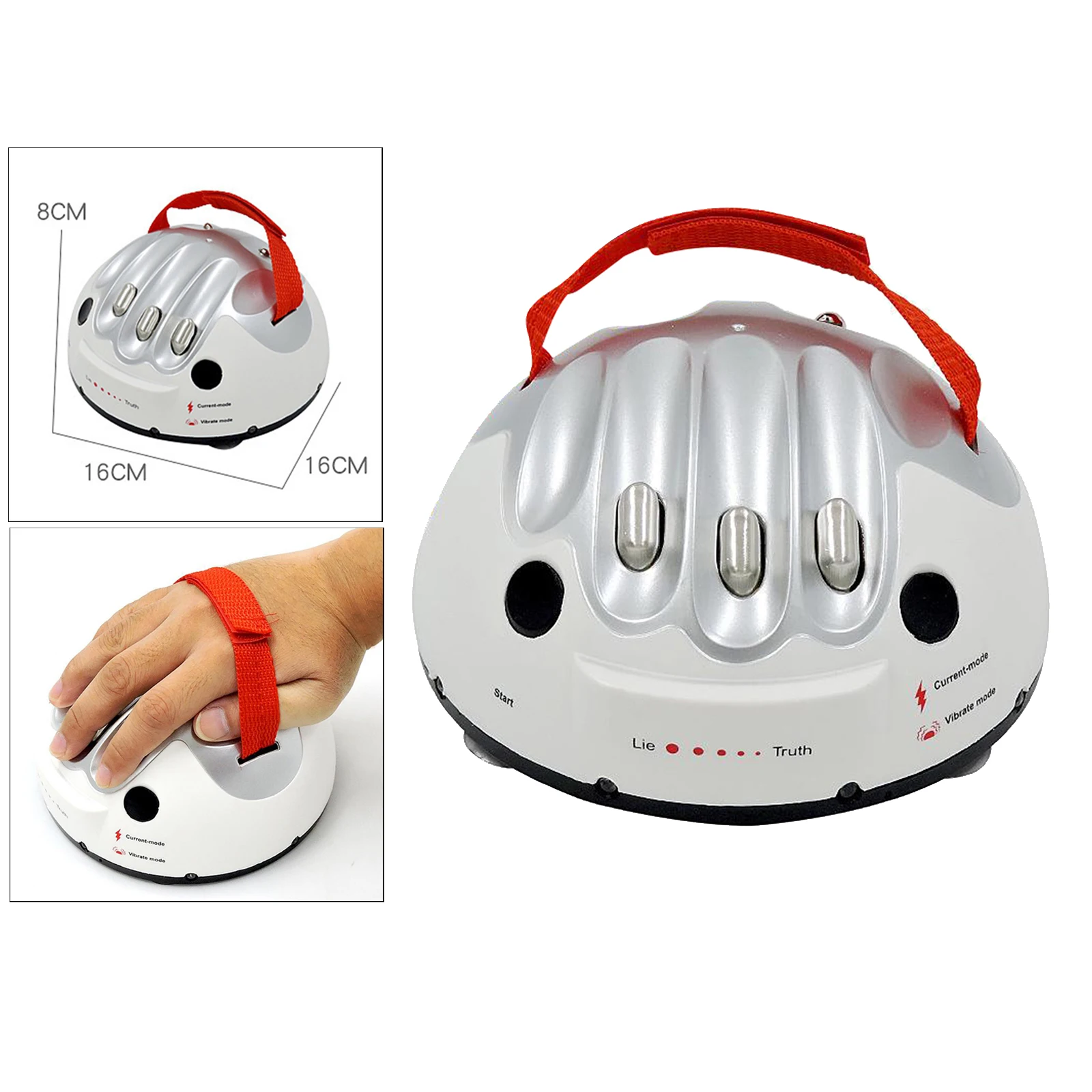 Polygraph Test Tricky Funny Adjustable Adult Micro  Lie Detector Party Game Kids Adults Play Toys