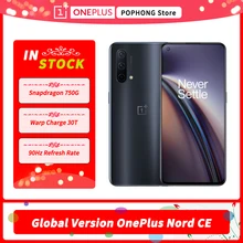 Global Version OnePlus Nord CE 5G MobilePhone 6.43 Inch AMOLED 90Hz Fluid Snapdragon 750G 5G Octa Core 64MP Triple Camera
