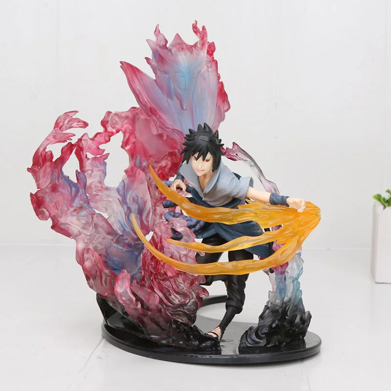 Anime Action Figure Naruto Figure Uzumaki Naruto Uchiha Itachi Sasuke Susanoo Kakashi Minato Madara Hashirama For Christmas Gift - Цвет: 22cm Sasuke no box