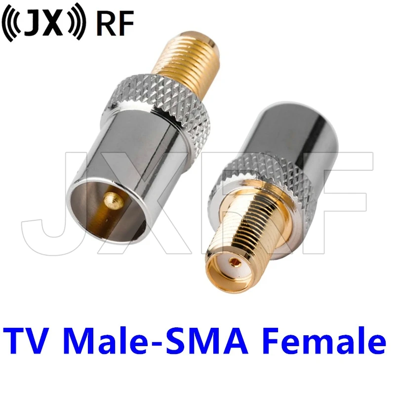 2 шт. коаксиальный радиочастотный разъем IEC DVB-T TV PAL папа-SMA Гнездовой адаптер |