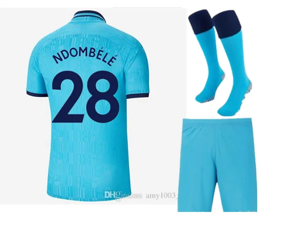 19 20 Tottenham Футбольная Футболка ERIKSEN DAVIES ROSE VERTONGHEN SON KANE DELE NDOMBELE комплект для взрослых+ носки футболка Tottenham - Цвет: shirt