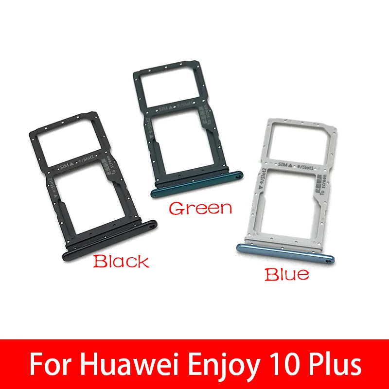 Sim-карты лоток адаптер держателя слота аксессуары для huawei Enjoy 10 plus