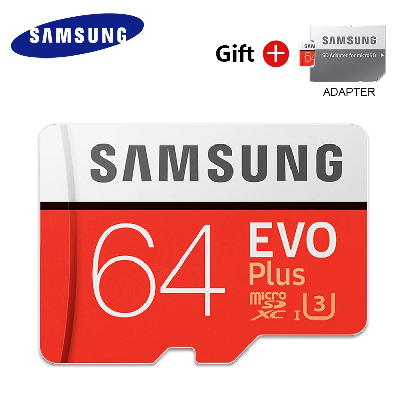 64GB EVO Plus SAMSUNG оригинальная Micro SD карта EVO Plus Microsd карта памяти 512 ГБ 256 ГБ 128 Гб 64 ГБ 32 ГБ класс 10 Micro SD TF карта - Емкость: 64GB EVO Plus