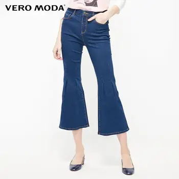 

Vero Moda Women's Stretch Cotton Flared Crop Jeans | 319249517
