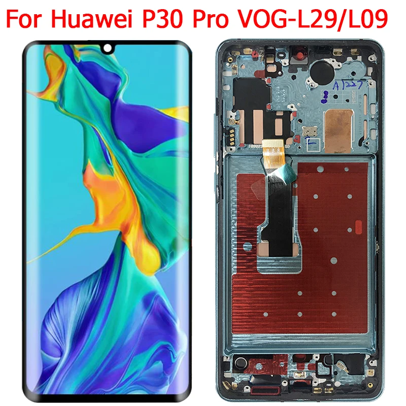 Écran P30 pour Huawei P30 LCD avec cadre ELE-L29 ELE-L09 ELE-L04 ELE-AL00  ELE-TL00 écran tactile numériseur assemblée remplacement