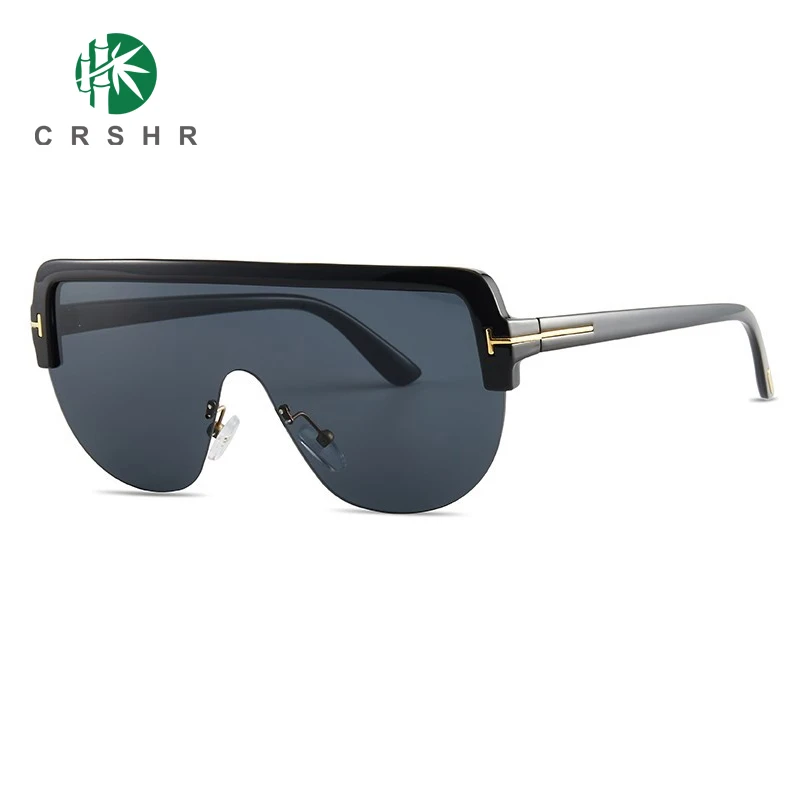 

CRSHR Vintage Oversized Frame Sunglasses Women Glasses Shades Luxury Brand Designer Driver Goggle Fashion Retro UV400 Eyewear